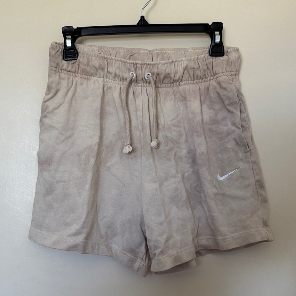 Nike Women's Washed tie dye Jersey Athletic drawstring cotton Shorts size M